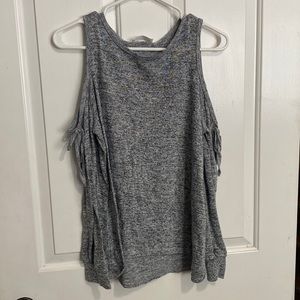 Cold Shoulder Long Sleeve Top